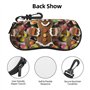 SHuWeiD Gingerbread Man Candy Étui à lunettes ultra léger et flexible Compatible avec la plupart des lunettes, bijoux, trousse d