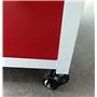 FWZJ Lot de 4 roulettes pivotantes de 5,1 cm avec tige filetée en polyuréthane pour meubles et établis, double roulement, charge