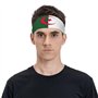 Bandeaux bandanas imprimés drapeau de l'Algérie - Léger et respirant - Pour la course à pied - Idéal pour les cheveux longs