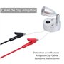 2 Pcs Fiche Banana à Pince Crocodile électriques fils Multimètre cable de Test Sonde Cordon Alligator Flexible Câble de Test Pou