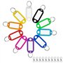 Lot de 10 porte-clés avec étiquettes inscriptibles