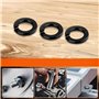 Lot de 60 rondelles à ressort M8 en acier inoxydable A2 V2A, rondelles à ressort noires, rondelles en métal pour vis et écrous