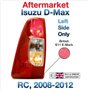 tunez® Feu arrière de rechange compatible avec D-Max RC année 2008–2012 (côté gauche uniquement) certifié E11 E-Mark
