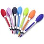 Fiyuer 7 Pcs Pinces Cuisine en Acier Silicone Pince à Salade Inox Outil de Cuisson pour Le Barbecue Le Buffet Le Grillade et Sal