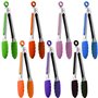 Fiyuer 7 Pcs Pinces Cuisine en Acier Silicone Pince à Salade Inox Outil de Cuisson pour Le Barbecue Le Buffet Le Grillade et Sal