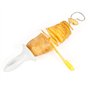 Twister Pommes Terre Réutilisable, 4 Pièces Spirale Pommes Terre Cutter, Trancheuse Tornade, Acier Inoxydable, Manuel, pour Frui