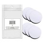 6 Paires 100MM Autocollantes Crochets et Boucles Rond Pastille Adhésif Collant Point Monnaies Arrière pour Travaux de Maison, Br