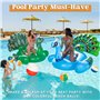 Combo Set Comprenant 18 Ballons de Plage gonflables en 20"/50.8cm (6pcs)