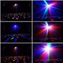 ZH-VBC Discolicht Lampe de scène à LED 9 couleurs de fête avec 3 modes de contrôle de la musique Éclairage de fête pour karaoké