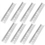Lot de 8 rails DIN en aluminium - Rails porteurs inoxydables pour armoire de distribution et armoire de commande - Montage sur r