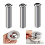 Lot de 3 vis creuses pour évier de cuisine - Vis creuse pour évier - Vis à tamis - En acier inoxydable - 35 mm - Idéal pour les