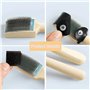 Brosse à chaussures de danse pour ruguer les semelles en cuir – Brosse à gratter professionnelle avec manche en bois avec étui d