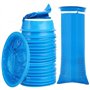 Lot de 12 sacs à vomissements jetables - 1000 ml - Anti-fuite - Avec fermeture à pression - Portable et durable - Pour voyage en