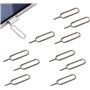 GSKQCRPR Lot de 10 outils d'éjection de carte SIM – Broches métalliques universelles pour iPhone/Samsung/Android