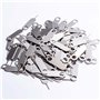 GSKQCRPR Lot de 10 outils d'éjection de carte SIM – Broches métalliques universelles pour iPhone/Samsung/Android, extracteur de 