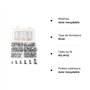 220PCS Écrous Aveugles Ecrou Rivet Ecrous à Riveter Acier Inoxydable Insert ​Fileté Écrou à Sertir Tête Plat M3 M4 M5 M6 M8 M10,