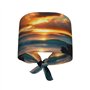 Chapeau de plage Maui Hawaï Coucher de soleil confortable Nettoyage Travail Traiteur Sangle Réglable Cuisine Chef Docteur Cap No