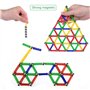 Jokooan Bâtons Magnétiques,Jeux de Construction Enfant, Ensemble 144PCS Blocs Magnétiques Jouets éducatifs pour Enfants