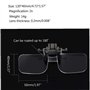 2X Lunettes Style Loupe Loupe avec Clip pour Livres de Lecture