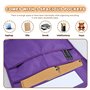 GUIJZSLTRG Lot de 6 poches pour chaise de salle de classe avec étiquette de nom d'étudiant, tableau de poche avec 3 poches spaci