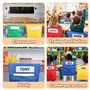 GUIJZSLTRG Lot de 6 poches pour chaise de salle de classe avec étiquette de nom d'étudiant, tableau de poche avec 3 poches spaci