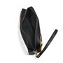 Domoko Trousse rétro en cuir PU avec motif violon et rose