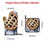 Blueberry Pie 01 Lot de 2 maniques de four à micro-ondes et barbecue