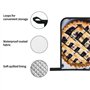Blueberry Pie 01 Lot de 2 maniques de four à micro-ondes et barbecue