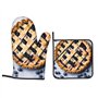 Blueberry Pie 01 Lot de 2 maniques de four à micro-ondes et barbecue