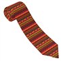 Cravate élégante pour homme avec imprimé art folklorique mexicain bohème pour tenues quotidiennes, père et garçon d'honneur Noir