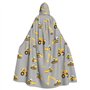 MQGMZ Cape à capuche avec impression de véhicules de construction - Pour adulte et femme - Costume de sorcière et de vampire pou