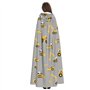 MQGMZ Cape à capuche avec impression de véhicules de construction - Pour adulte et femme - Costume de sorcière et de vampire pou