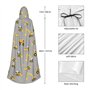MQGMZ Cape à capuche avec impression de véhicules de construction - Pour adulte et femme - Costume de sorcière et de vampire pou