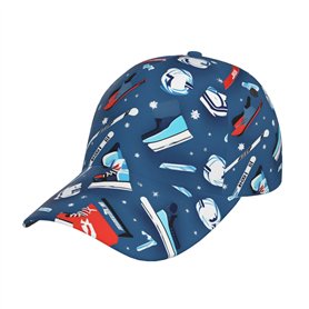 Casquette de baseball imprimée hockey sur glace pour hommes et femmes
