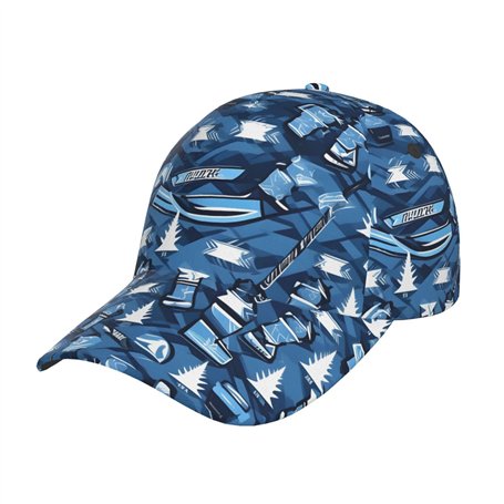 Casquette de baseball imprimée avec motif de hockey sur glace pour homme et femme