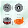 MKVAXR Bobine de Fil for Coupe-Bordures Gardena 5364-20, 1,6 mm x 6,1 m, for Coupe-Bordures Gardena Turbo SmallCut 2401 avec Hou