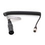 SZRMCC Câble d'alimentation enroulé pour appareils sonores Zoom F8 F4 Zaxcom XLR 4 Broches mâle à Hirose 4 Broches mâle