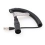 SZRMCC Câble d'alimentation enroulé pour appareils sonores Zoom F8 F4 Zaxcom XLR 4 Broches mâle à Hirose 4 Broches mâle