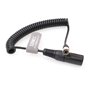 SZRMCC Câble d'alimentation enroulé pour appareils sonores Zoom F8 F4 Zaxcom XLR 4 Broches mâle à Hirose 4 Broches mâle