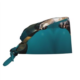 POCUK Bonnet Pingouin Natation dans l'Océan Confortable Nettoyage Travail Cuisine Traiteur Chef Cuisine Bonnet Sangle Réglable N