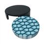 Dessous-de-verre en cuir motif baleines de dessin animé (ensemble de 6 pièces) dessous de verre de protection de table pour tabl