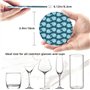 Dessous-de-verre en cuir motif baleines de dessin animé (ensemble de 6 pièces) dessous de verre de protection de table pour tabl
