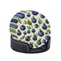 Blueberry Pattern03 Rotundity Lot de 6 dessous de verre en cuir pour table basse