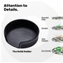 Blueberry Pattern03 Rotundity Lot de 6 dessous de verre en cuir pour table basse