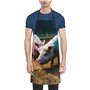 Tablier de cuisine en tissu Oxford pour adulte Motif cochons dans la ferme