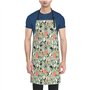 Tablier de cuisine en tissu Oxford avec motif chats de dessins animés pour adultes