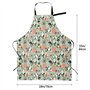 Tablier de cuisine en tissu Oxford avec motif chats de dessins animés pour adultes, noir, taille unique