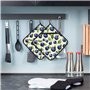 Blueberry Pattern03 Lot de 2 maniques isolantes carrées pour cuisine et pâtisserie