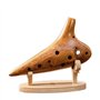 Ocarina Instrument ocarina professionnel en bois pour débutants, alto accordé en do et accordé en courant alternatif à 12 trous