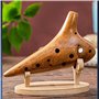 Ocarina Instrument ocarina professionnel en bois pour débutants, alto accordé en do et accordé en courant alternatif à 12 trous
